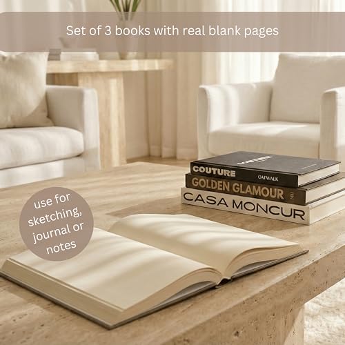 Aesthetic Decorative Books Set of 3 (3 Count)