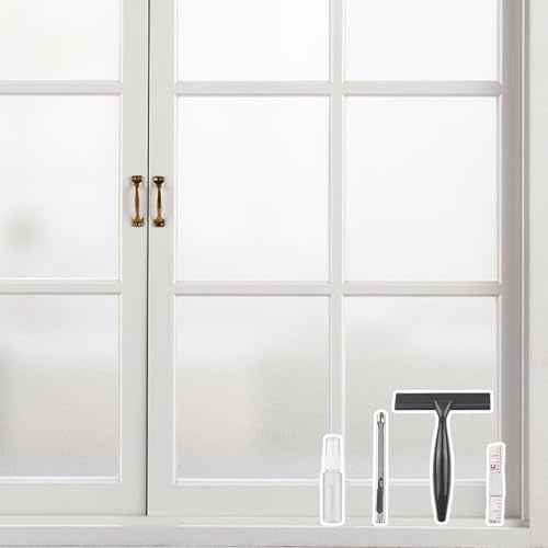 Frosted Glass Window Privacy Film with Tools