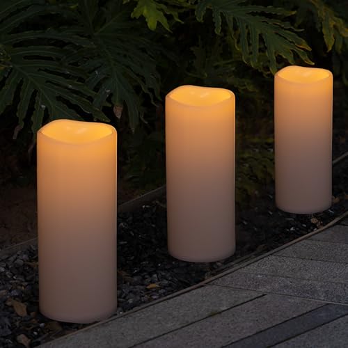 Large Outdoor Flameless Candles 12" x 5" (2 Count)