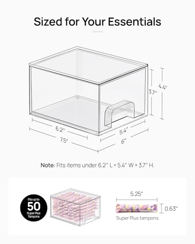 12 Pack Small Clear Stackable Storage Drawers (12 Count)