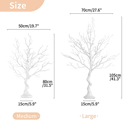 Artificial White Tree Branch for Christmas
