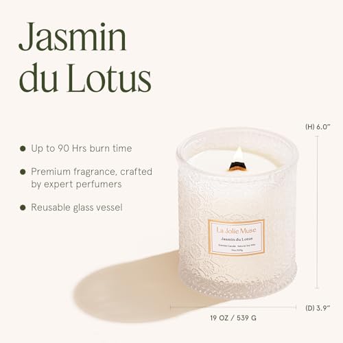 Jasmine Lotus Scented Candles for Home