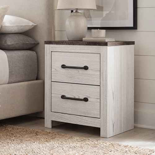 Engineered Wood 2 Drawer Nightstand