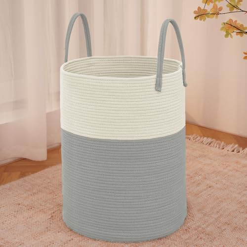 80L Cotton Rope Laundry Basket Hamper