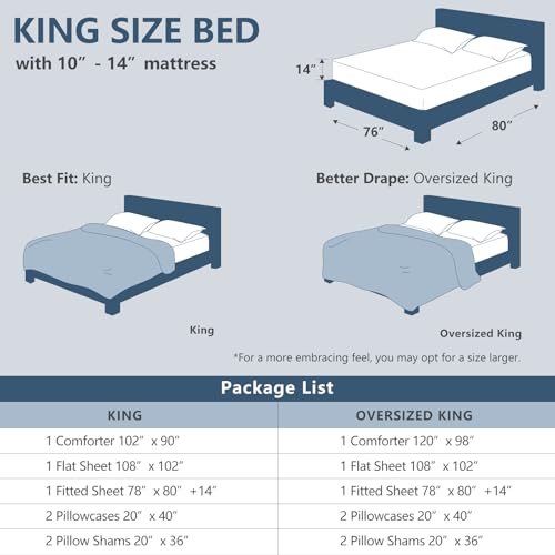 King Size Comforter Set Oatmeal