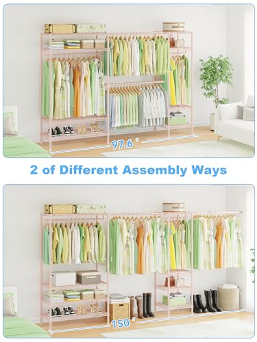 E11 Heavy Duty Closet Garment Rack