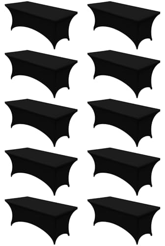 Bulk 10 Pack 8Ft Tablecloths for Hotels & Events (10 Count)