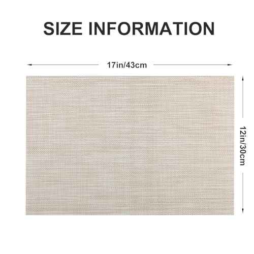 Vinyl Placemats Set of 8 (4 Count)