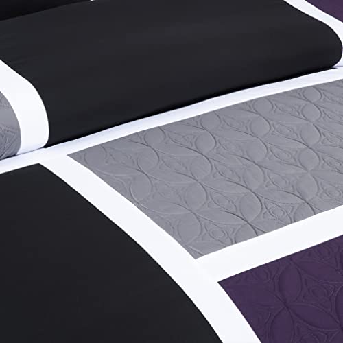 Upland 7 Piece Quilted Patchwork Comforter Set