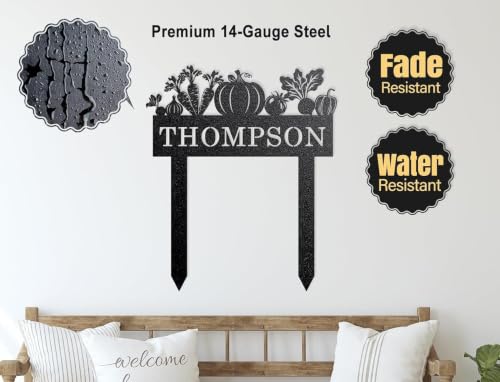 Custom Outdoor Vegetable Garden Metal Stake