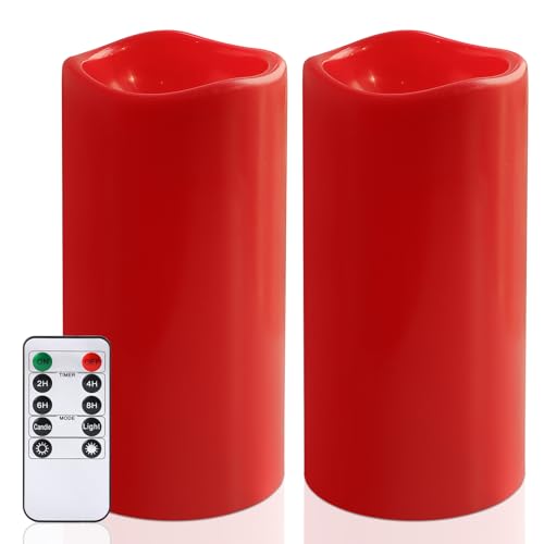 8" x 4" Large Outdoor Flameless Candles (2 Count)