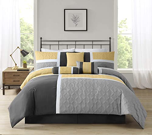 Upland 7 Piece Quilted Patchwork Comforter Set