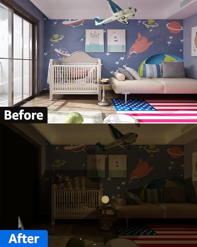 Blackout Curtains Portable 14”x36” No Drill Black Out Window Cover