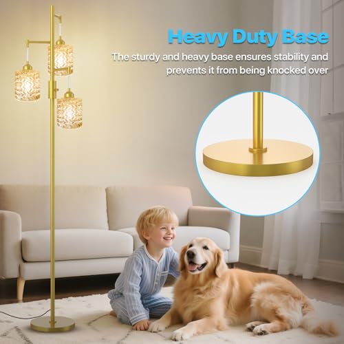 Gold Floor Lamp for Living Room