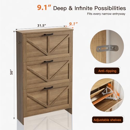 Shoe Cabinet for Entryway