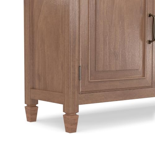 Connaught 40" Solid Wood Cabinet in Medium Saddle Brown