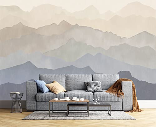 Oil Painting Peaks wall Mural Wallpaper for Bedroom 103" x 69" (49 Sq Ft)