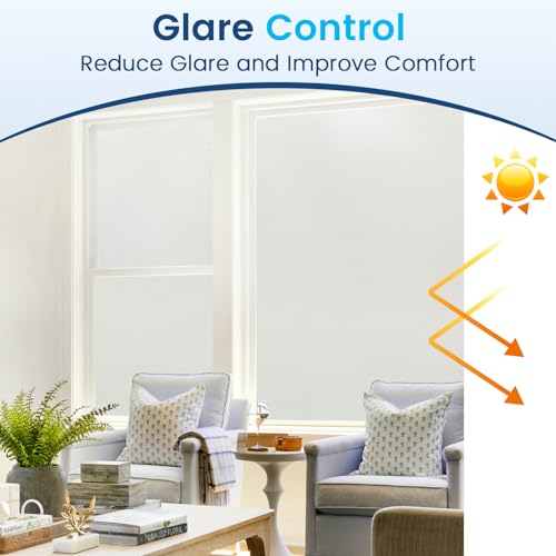 Frosted Glass Window Privacy Film (19.16 Sq Ft)