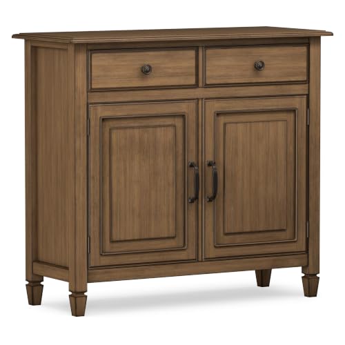 Connaught 40" Solid Wood Cabinet in Rustic Natural Aged Brown