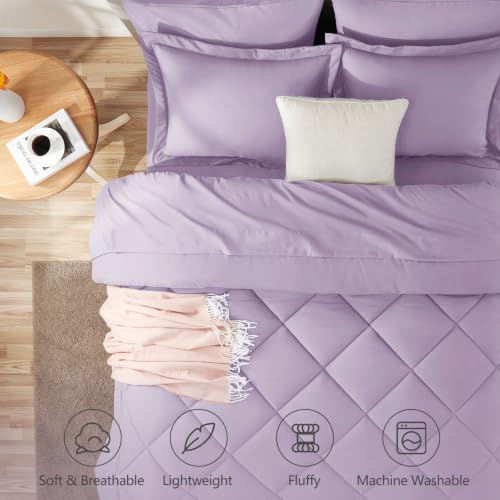 Full Size Comforter Sets Light Purple