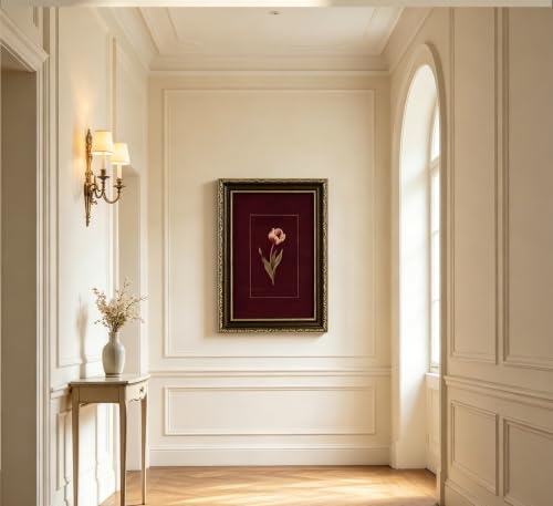 Vintage Gold Framed Tulip Wall Art