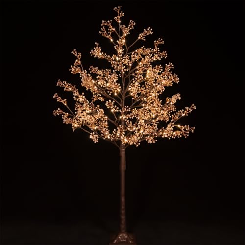 Lighted Baby's Breath Tree Set