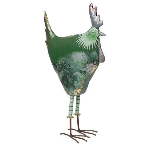 23" Tall Outdoor Metal Cottage Farm Rooster Yard Statue