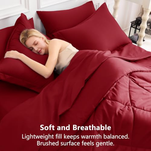 Full Size Comforter Sets Dark Red