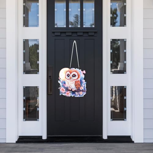 DIY Adorable Owl Diamond Painting Hanging Ornament