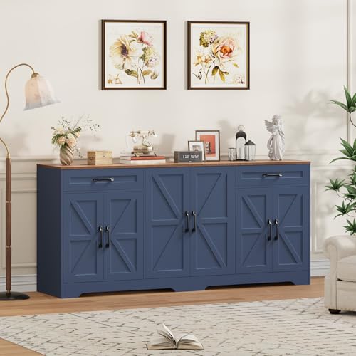 71” Large Sideboard Buffet Cabinet with Storage