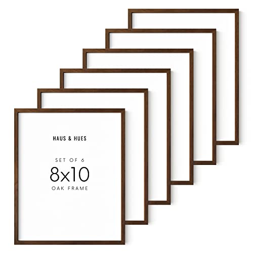 Walnut Wood 8x10 Picture Frames (6 Count)