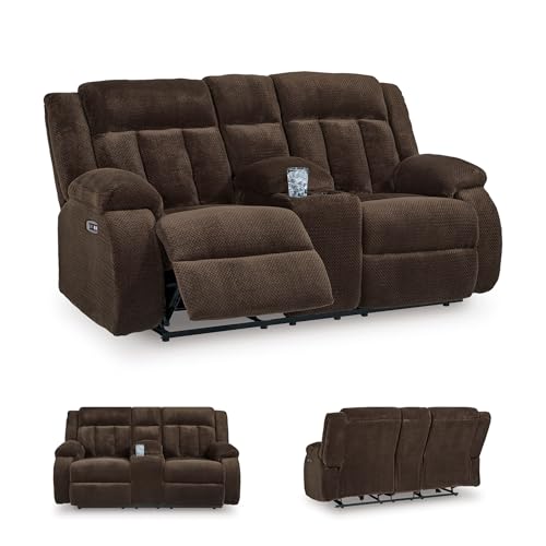 Power Reclining Loveseat with Console