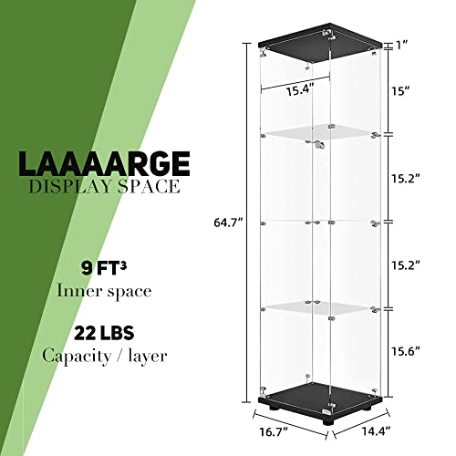 Black Glass Display Cabinet