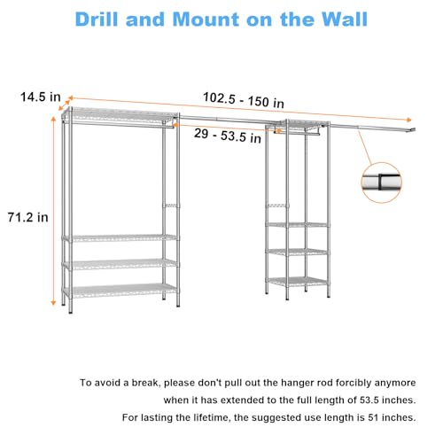 E11 Heavy Duty Garment Rack