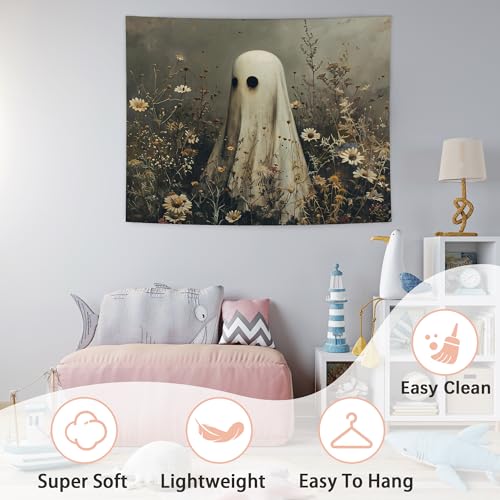 WHCHJ Halloween Ghost Tapestry