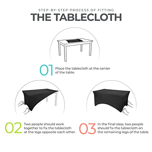 Bulk 10 Pack 6Ft Tablecloths for Hotels (10 Count)