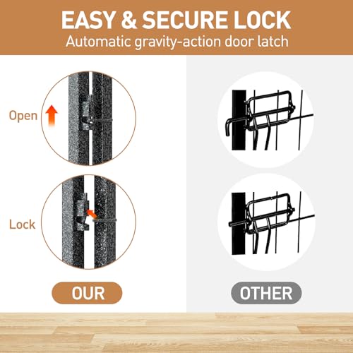 Metal Dog Playpen 32in H 24 Panels Heavy Duty Dog Fence
