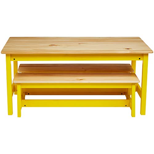 Indoor Kids Picnic Table and Bench Set (3 Count)