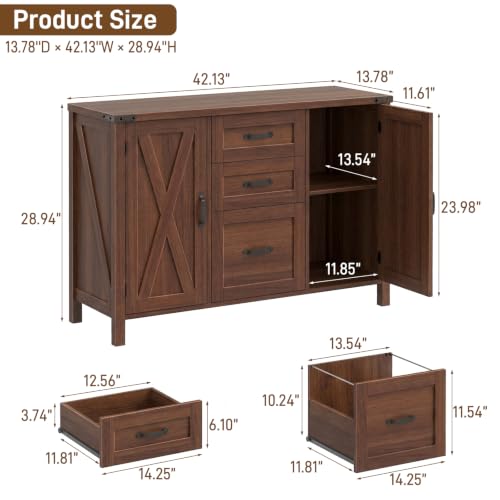File Cabinet with 3 Drawers