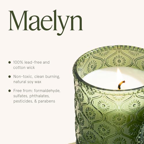 Pomegranate & Pine Scented Candles for Home (8.1 Ounce)