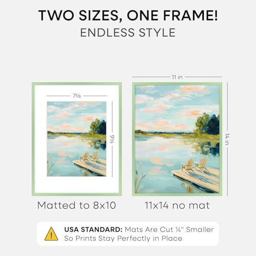 11x14 Green Picture Frame