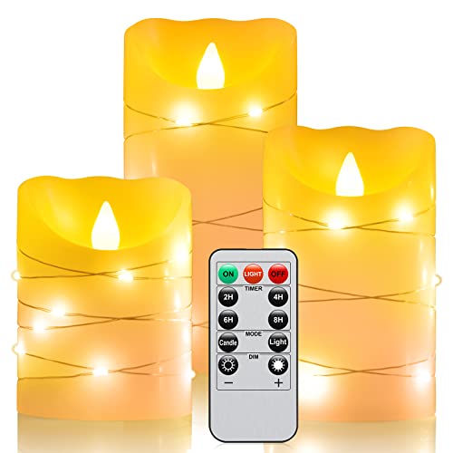 Flameless battery Operated LED candles 11 Key remote control 24 (3 Count)