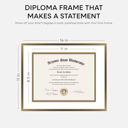 11x14 Bronze Diploma Frame (3 Count)