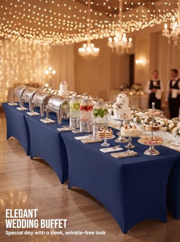 Bulk 10 Pack 6Ft Tablecloths for Hotels (10 Count)