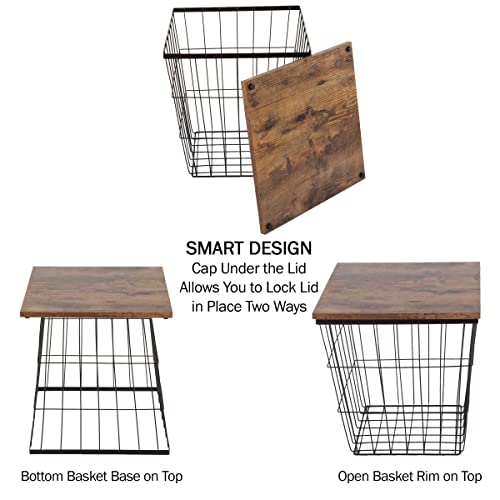 End Tables Square Nesting Tables Set of 2 (2 Count)