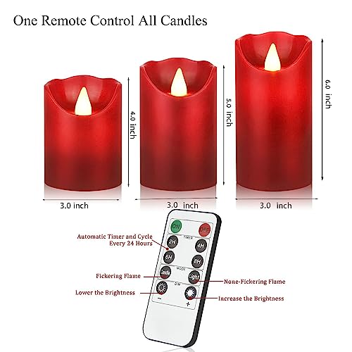 Flameless LED Candles Battery Operated (3 Count)