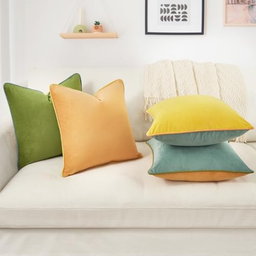 Decorative Throw Pillow Covers Cushion Cases (4 Count)