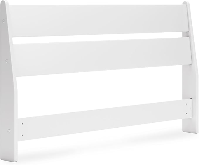 Signature Design by Ashley Socalle Coastal Panel Headboard, Queen, White