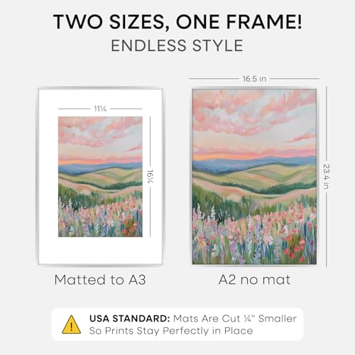 A2 Silver Picture Frame (3 Count)