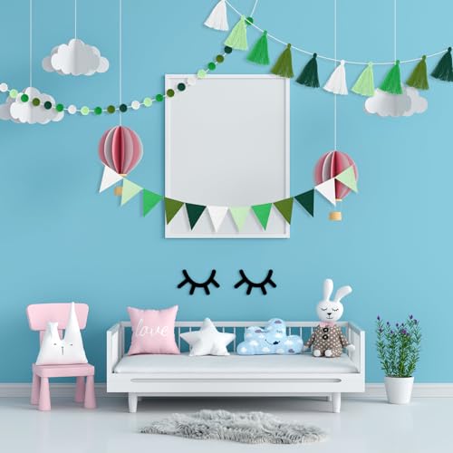 4 Pcs 9.8 ft Pom Pom Garland for Classroom Bulletin Board (4 Count)